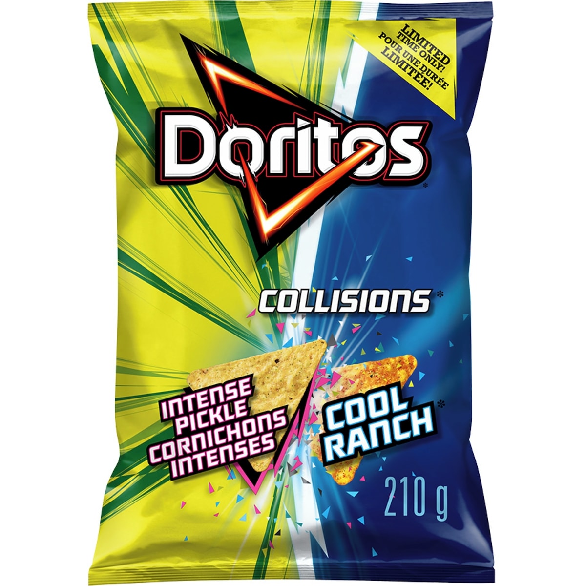 Doritos Collisions Intense Pickle and Cool Ranch Flavoured Tortilla Chips