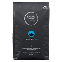 Kicking Horse Organic Whole Bean Coffee Three Sisters Medium Roast