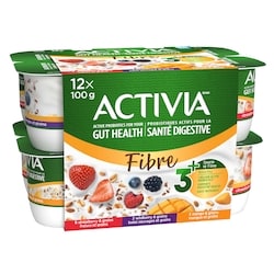 Activia Yogourt probiotique source de fibres, fraises - baies sauvages - mangue 1140 g, 0,60 $/100g