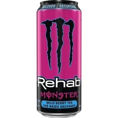 Monster Rehab Wild Berry Tea, Can 458 ml, $0.87/100ml