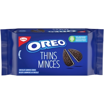 Christie OREO Thins, Original Chocolate Sandwich Cookie 261 g, $0.96/100g