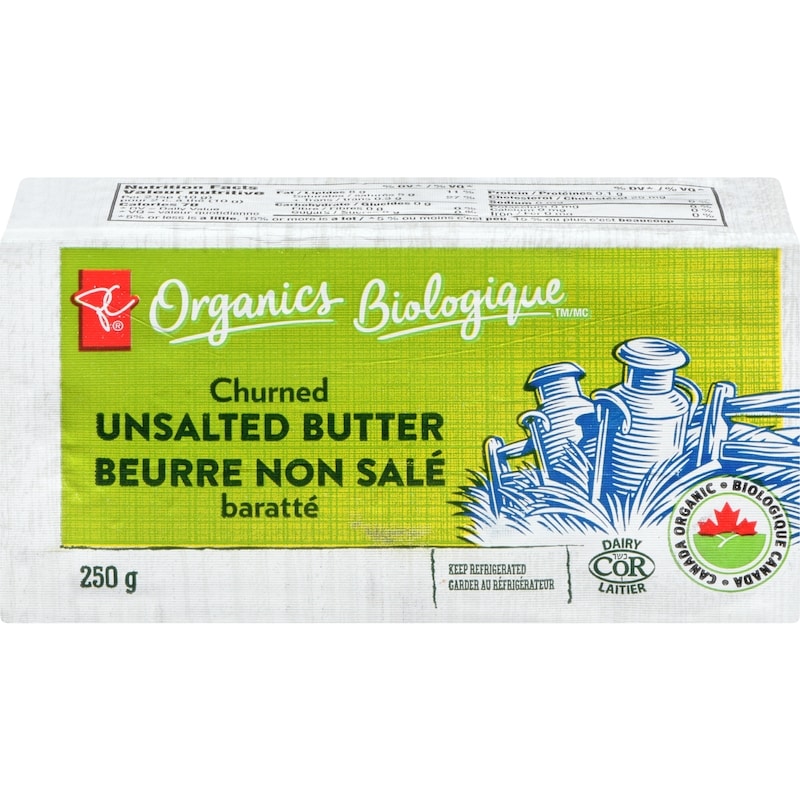 Organics Unsalted Butter Churned