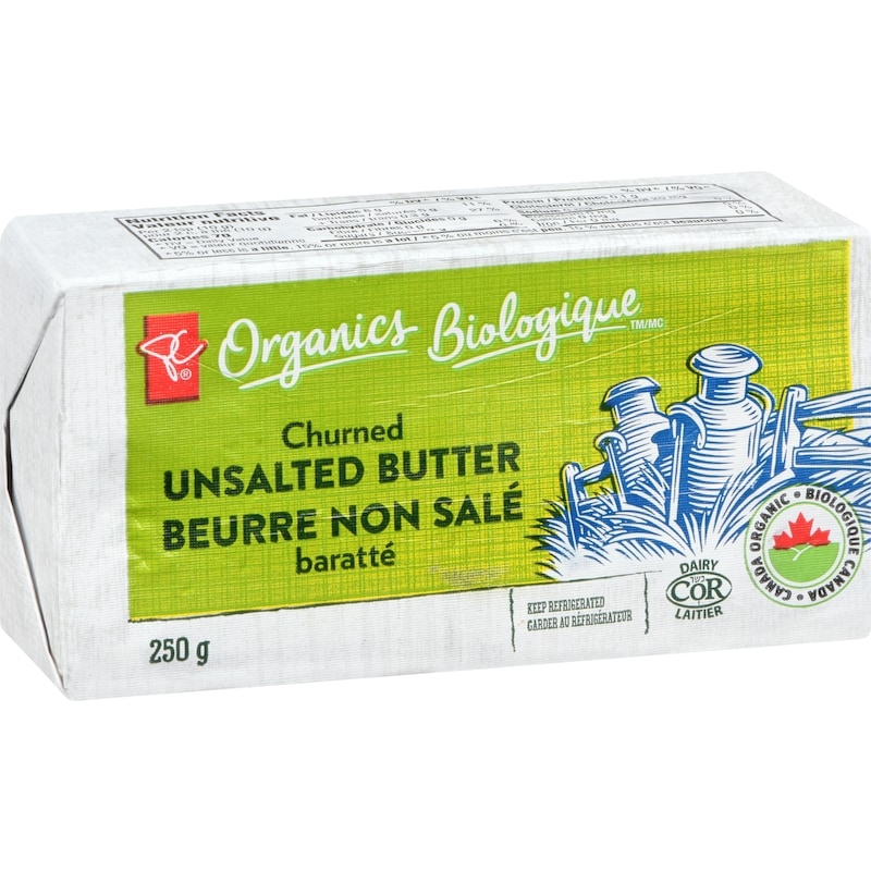 Organics Unsalted Butter Churned