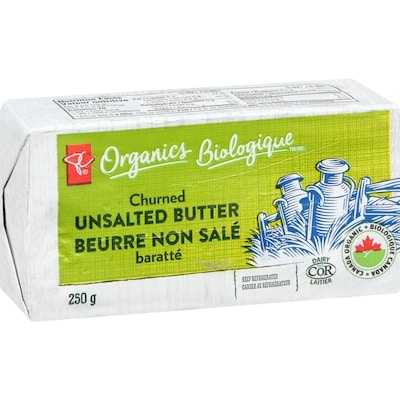 Biologique beurre non salé baratté