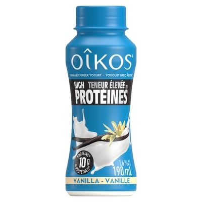 Oikos Greek Yogurt Drink, Vanilla, High Protein 190 ml, $0.89/100ml