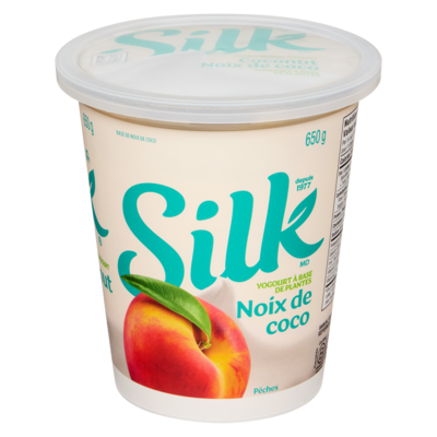 Silk Yogourt à base de plantes noix de coco pêches 650 g, 1,08 $/100g