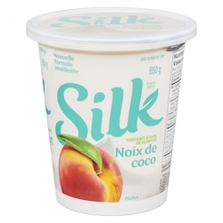 Silk Yogourt à base de plantes noix de coco pêches 650 g, 1,15 $/100g