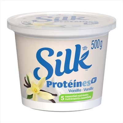 Silk Greek Protein Yogurt, Vanilla, High Protein, Dairy Free 500 g, $1.30/100g