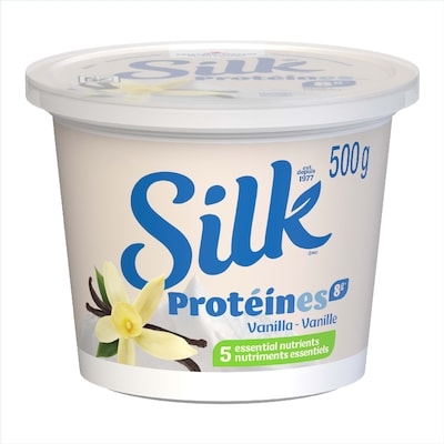 Silk Yogourt Protéiné à base de plantes à la Vanille 500 g, 1,50 $/100g