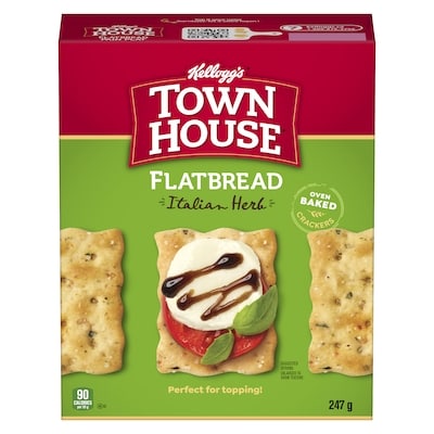 Kelloggs Flatbread Italian Herb 247 g, $1.42/100g