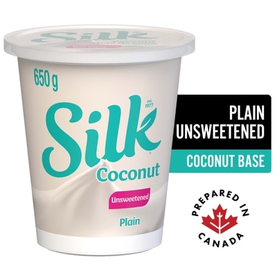 Silk Coconut Yogurt, Unsweetened Plain, Dairy Free 650 g, $1.31/100g