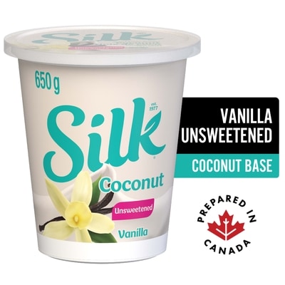 Silk Coconut Yogurt, Unsweetened Vanilla, Dairy Free 650 g, $1.31/100g