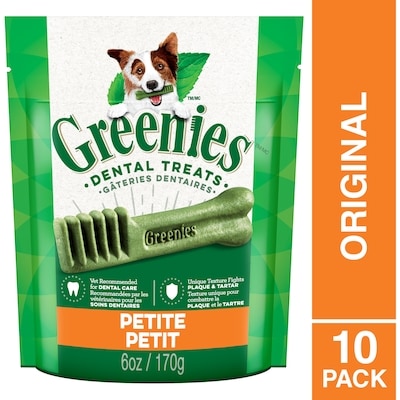 Greenies Gâteries dentaires original petit pour chiens 7-11 kgs 170 g, 6,46 $/100g