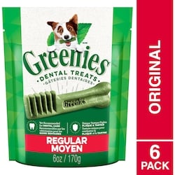 Greenies Gâteries dentaires original moyen pour chiens 11-22 kgs 170 g, 6,46 $/100g