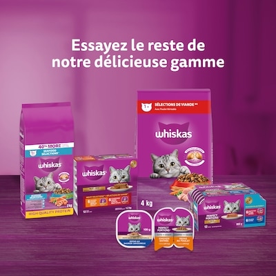 Sélections de viande nourriture pour chats adultes avec poulet véritable