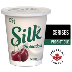 Silk Yogourt probiotique à base de plantes, saveur cerise 625 g, 1,20 $/100g