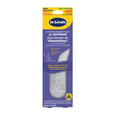 Dr Scholls Go Sockless! Cushioning Insoles, Unisex 1 ea, $16.49/1ea