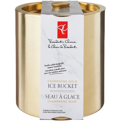President's Choice Champagne Gold Ice Bucket 1 ea, $20.00/1ea
