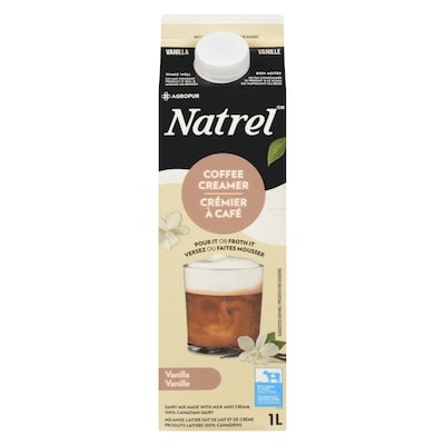 Natrel Vanilla Coffee Creamer 1 l, $0.80/100ml