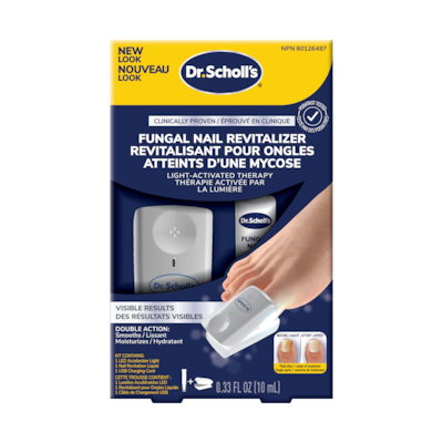 Dr. Scholl’s Kit revitalisant, pour ongles atteints de mycoses avec thérapie activée par la lumière 1 ea, 44,99 $/1ch
