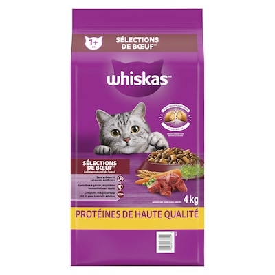 Nourriture sèche pour chats adultes Sélections de bœuf