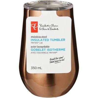 President's Choice Stainless Steel Insulated Tumbler - Copper 1 ea, $9.00/1ea
