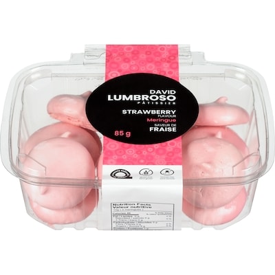 null Meringue saveur de fraise 85 g, 6,22 $/100g
