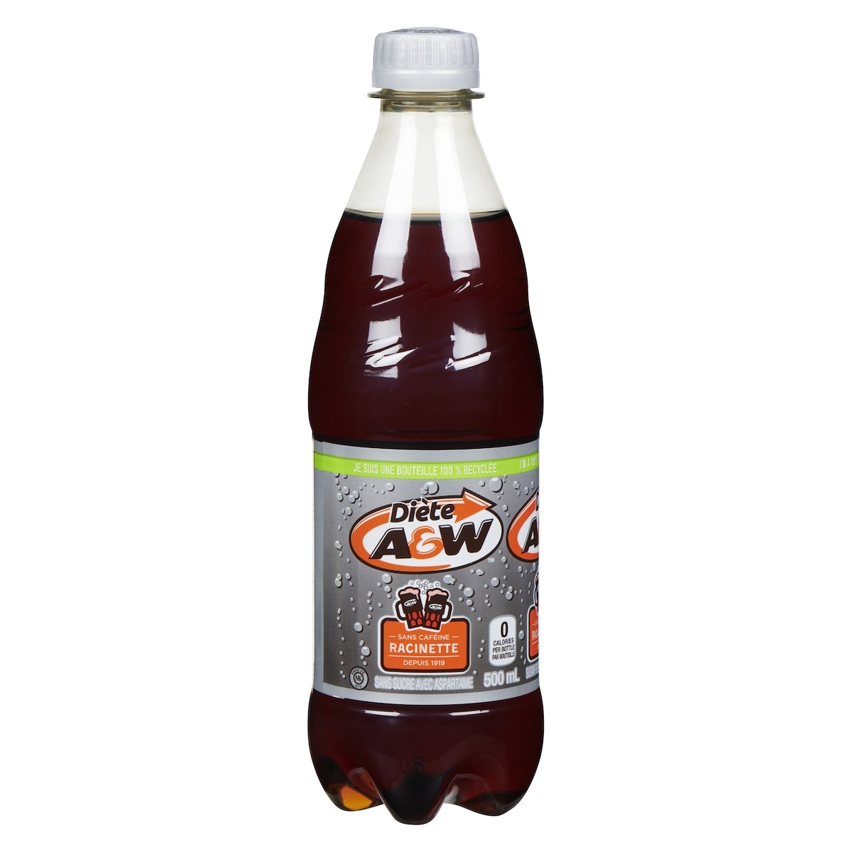 A&W Diète racinette sans caféine 500 ml, 0,66 $/100ml