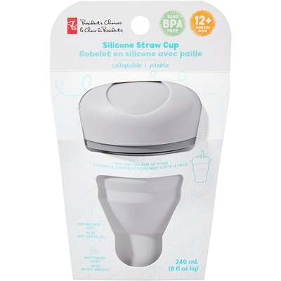 President's Choice Silicone Straw Cup 1 ea, $8.99/1ea