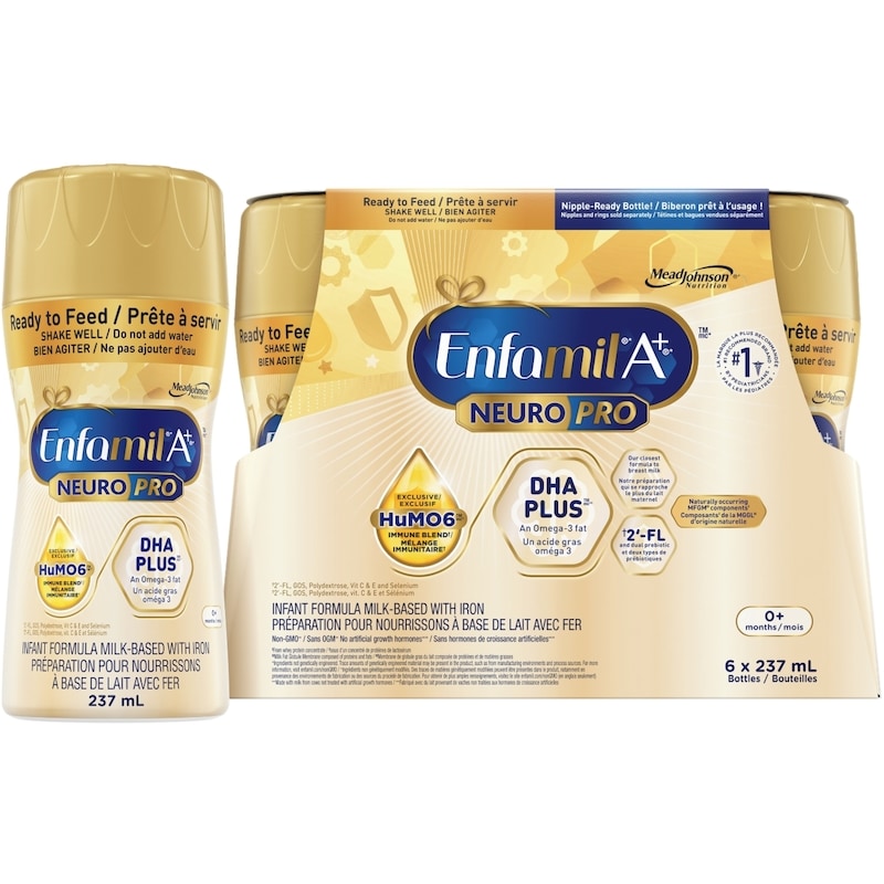 Enfamil A+ NeuroPro, Baby Formula, 0-12 months, Ready to Feed