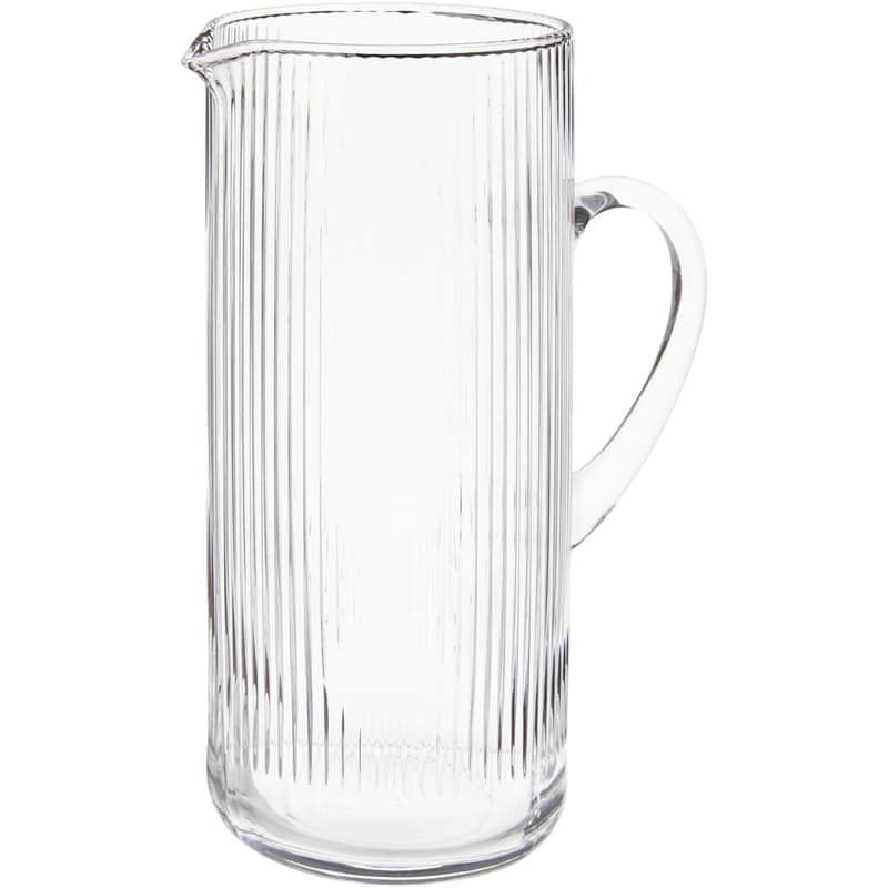 Ribbed Pitcher - Clear