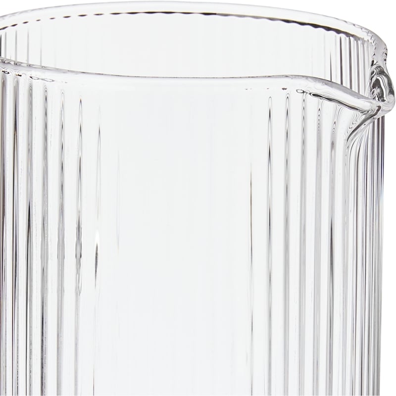 Ribbed Pitcher - Clear