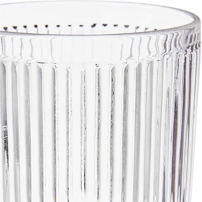 Ribbed Goblet Clear 8.9-Oz
