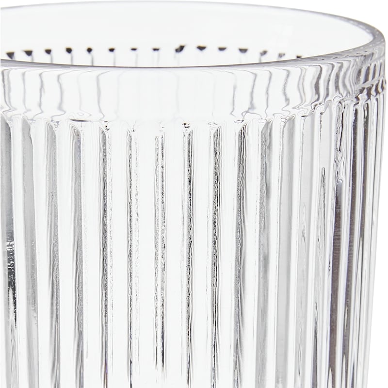 Ribbed Goblet Clear