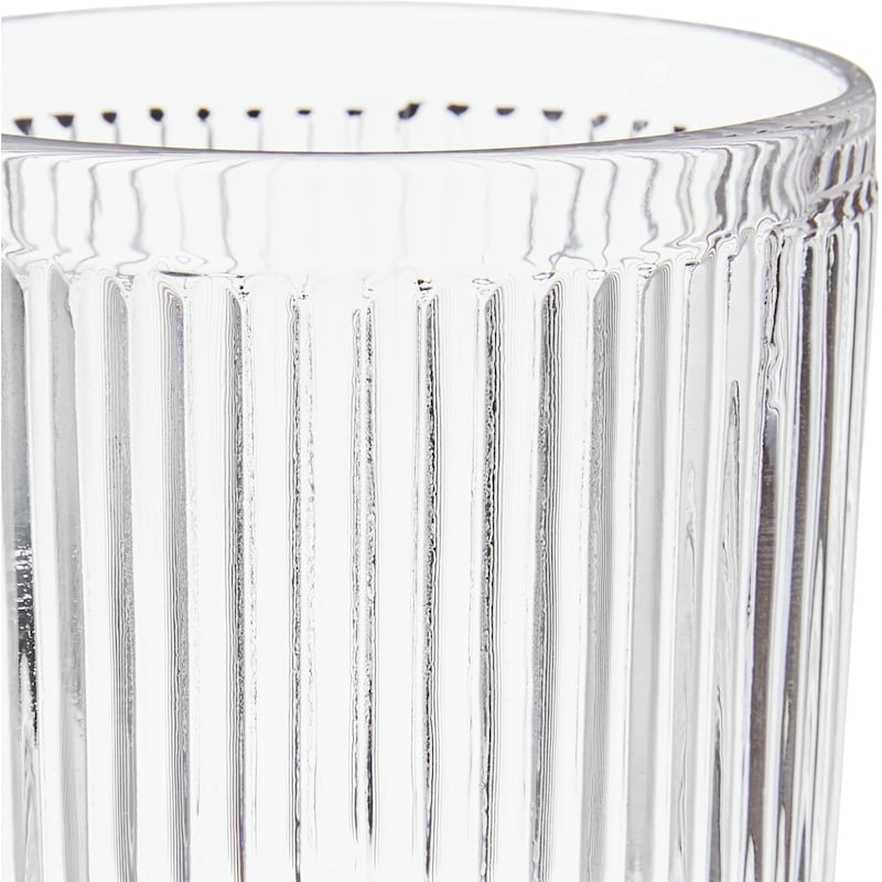 Ribbed Goblet Clear
