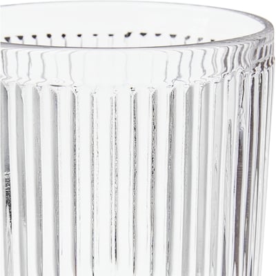 Gobelet nervuré transparent de 8,9&nbsp;oz
