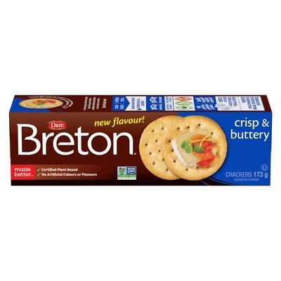 Dare Breton Crisp & Buttery Crackers 173 g, $1.73/100g
