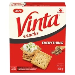 Dare Vinta Snacks Everything 200 g, $1.50/100g