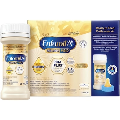 Enfamil Formule pour bébé A+ NeuroPro, prête à nourrir 59 ml, 27,95 $/100ml