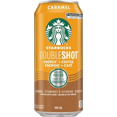 Starbucks Double Shot Boissons énergisantes Caramel 444 ml, 0,79 $/100ml