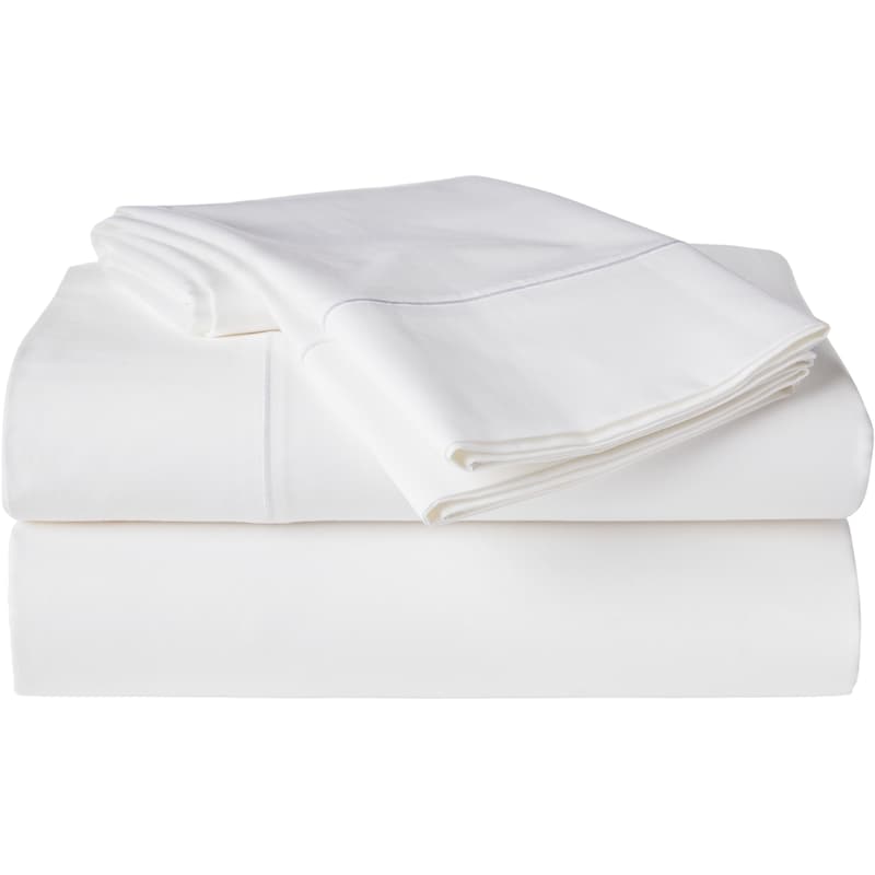 Double Sateen Hygrocotton® Sheet 4 Piece Set - White