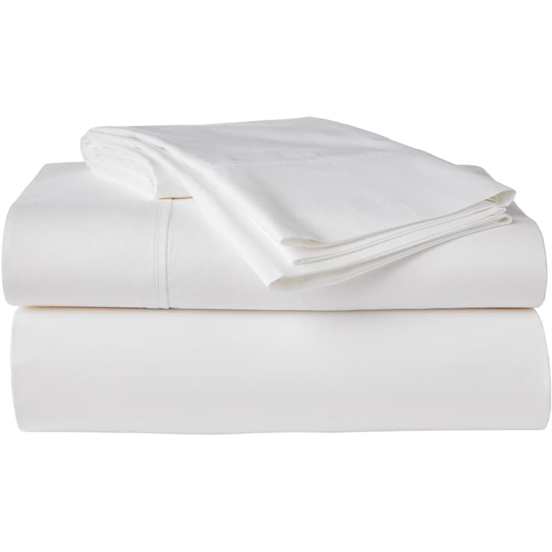 Queen Percale Cotton Sheet 4 Piece Set