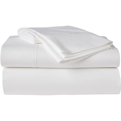 Ensemble de draps 4 pièces en percale de coton pour grand lit