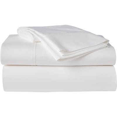 Ensemble de draps 4 pièces en percale de coton pour grand lit