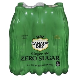 Canada Dry Zero Sugar Ginger Ale 6x710.0 ml, $0.09/100ml