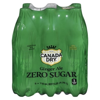 Canada Dry Zero Sugar Ginger Ale 6x710.0 ml, $0.18/100ml