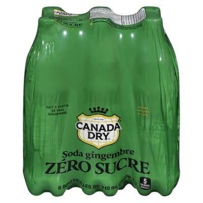 Canada Dry Soda au gingembre zéro sucre  6x710.0 ml, 0,18 $/100ml