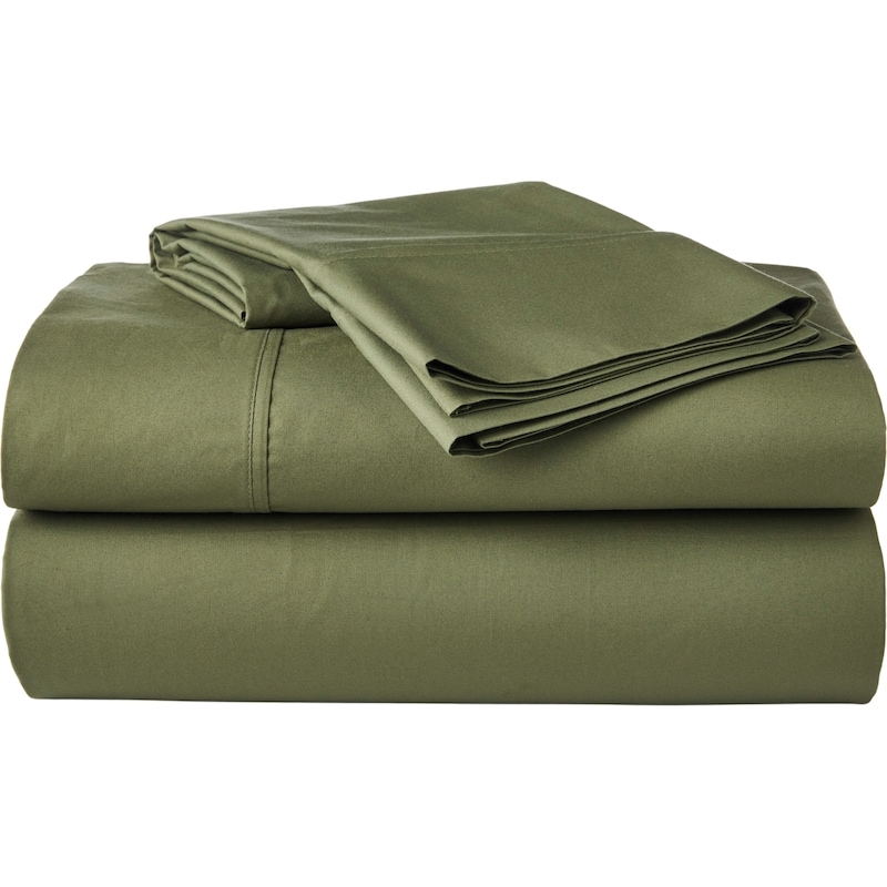 King Percale Cotton Sheet 4 Piece Set