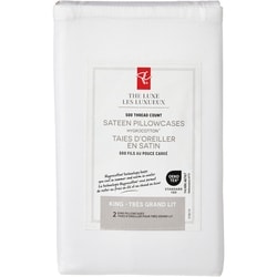 President's Choice King Sateen Hygrocotton® Pillowcases 2 Piece Set 1 ea, $18.00/1ea