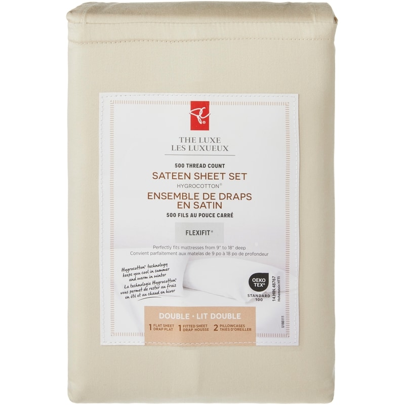 Double Sateen Hygrocotton® Sheet 4 Piece Set